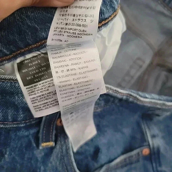 Levi's Premium Ribcage Straight Ankle High Rise Button Fly Jeans Women Size 31 - Picture 5 of 5